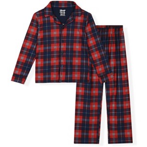 Sleep On It Boys Pajama 2-Piece Jersey Coat Set - 1 of 4