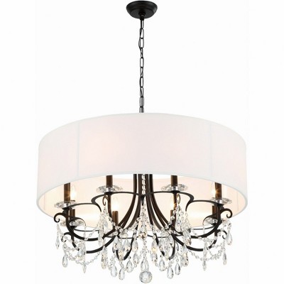 Crystorama Lighting Othello 8 - Light Chandelier in  Matte Black