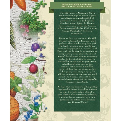Farmers Almanac 1000 Piece Fruits and Vegetables Puzzle