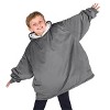 The Bare Homey - Kids Wearable Blanket - Fleece Side Pockets - 2 of 4
