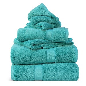Luxury Egyptian Cotton Heavyweight Ultra-Plush Towel Set by Blue Nile Mills - 1 of 4