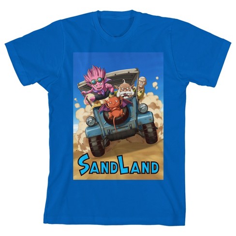 Sand Land Desert Jeep Ride Boy’s Royal Blue Crew Neck Short Sleeve T-shirt - image 1 of 4