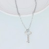 Lock & Key Couple Necklace Set - Matching 'You Hold The Key To My Heart' Gift - 4 of 4