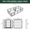 FXW Homeplus Indoor Dog Playpen - Stress-Free and Safe Play,Panels for Puppy and Small Dogs, Black│Patented - 2 of 4