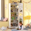 Besiost 6-Tiers Corner Bookshelves with Open Storage, 71" Tall Display Shelves for Bedroom - 2 of 4