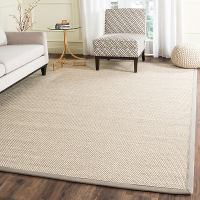 Hand-Knotted Marble/Khaki Viscose Rectangular Area Rug, 8' x 10'