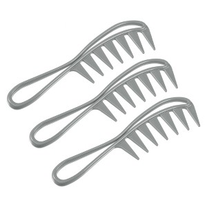 Unique Bargains Anti Static Hair Comb Wide Tooth for Thick Curly Hair Hair Care Detangling Comb For Wet and Dry 3 Pcs - 1 of 4