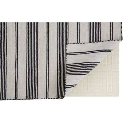 Coastal Stripe Eco-Friendly Synthetic 4' x 6' Area Rug
