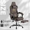 Gaming Chair with Massage Lumbar Support & Footrest,Adjustable Height Ergonomic Racing Style Computer Chair-The Pop Home - 4 of 4