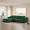 MAYEERTY 104 in Plush Fleece Convertible Sofa, Compressed Zero-Assembly Modular Beige Living Room Sofa - 4 of 4