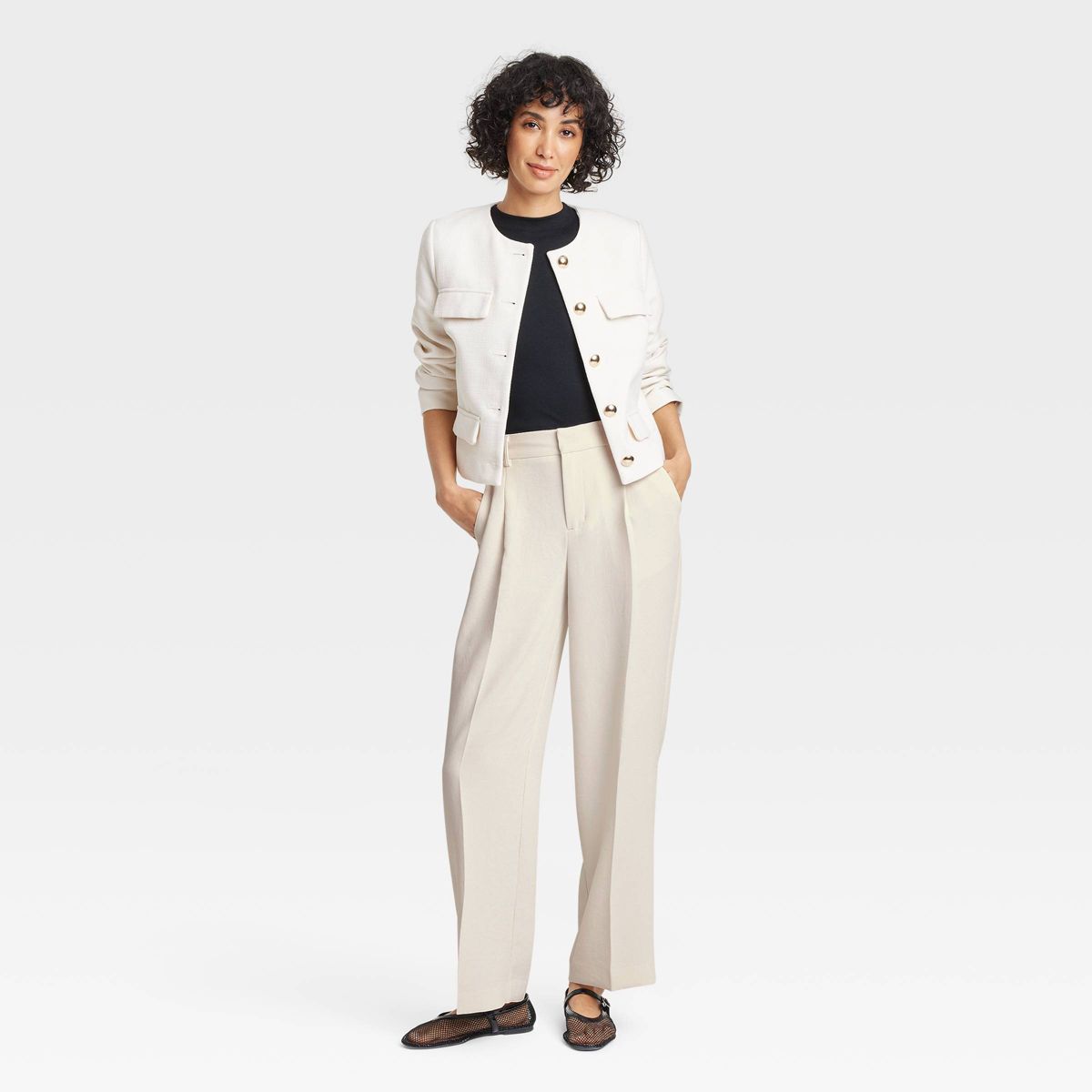 Women's Signature Crepe Essential Trousers - A New Day™ - thumbnail 9