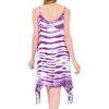LA LEELA Women's Swim Cover Up Vacation Bikini Cruise 8-10 Violet AC194 - 3 of 3