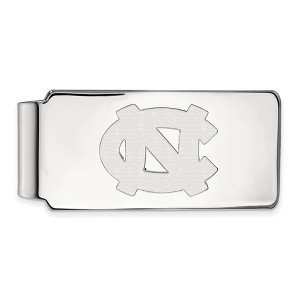Black Bow Jewelry Sterling Silver North Carolina Tar Heels NCAA Money Clip - 1 of 3