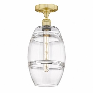 Vaz - 1 Light Semi-Flush Mount In Industrial Style-10 Inches Tall and 8 Inches Wide - 1 of 1