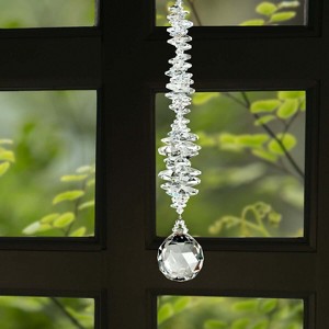 Woodstock Crystal Suncatchers, Crystal Ultra Grand Cascade Ice, Crystal Wind Chimes For Inside, Office, Kitchen, Living Room Decor, 10.5"L - 1 of 4