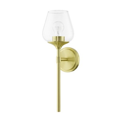 Livex Lighting Willow 1 - Light Vanity in  Satin Brass