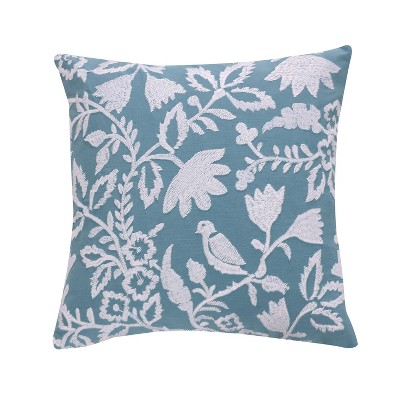 Himal Embroidered Floral Pillow - Homthreads