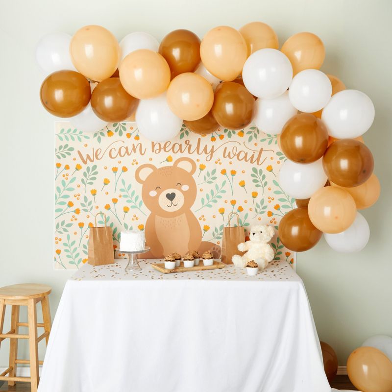 Sparkle and Bash Balloon Teddy Bear Baby Shower Decorations, Garland Arch Kit for Photo Booth Backdrop, 5 x 3 Feet, 2 of 8