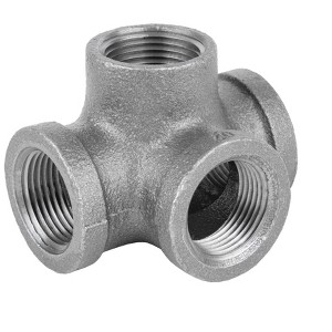 Pipe Decor 1 in. Black Side Outlet Tee - 1 of 4