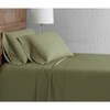 Cannon Twin XL 3pc Solid Percale Sheet Set Green: 200 Thread Count, 100% Cotton, Includes Pillowcase & Sheets for Dorm Beds - image 2 of 3