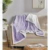 Plazatex Corduroy All Season Decorative Throw Blanket 50" x 60" Lilac - image 2 of 4