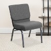 Emma and Oliver 4 Pack 21''W Stacking Church Chair - 2 of 4