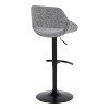 LumiSource Set of 2 Fabrico Adjustable Barstools Noise Fabric - 4 of 4