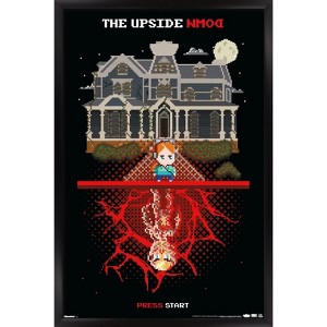 Trends International Netflix Stranger Things: Season 5 (2025) -16-Bit Upside Down Framed Wall Poster Prints - 1 of 4