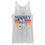 Women's Mickey & Friends Retro Pluto and Mickey Mouse Racerback Tank Top