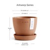 Ecopots Antwerp Mini Durable Modern Round Indoor/Outdoor Recycled-Based Composite Flower Pot Planter - 2 of 4