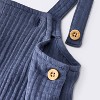 Baby Boys' Gauze Overalls - Cloud Island™ Blue - 3 of 4
