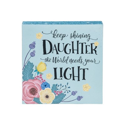 C&F Home Keep Shining Wooden Plaque