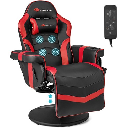  GYMAX Gaming Recliner, Massage Gaming Chair w