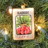 3.5 Inch Vegetable Seed Packet Radish Carrot Cucumber Tree Ornaments - 3 of 3