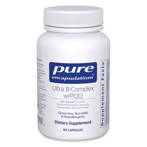 Pure Encapsulations Ultra B-Complex with PQQ - Vitamin B Supplement to Support Nerves, Cells, Methylation, and Mitochondrial Health* - 60 Capsules - 1 of 4