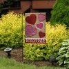 Hearts Valentine's Day Burlap Garden Flag Welcome Love 12.5"x18" Briarwood Lane - 4 of 4