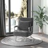 NicBex Convertible Sleeper Chair,Modern Folding Sofa Bed with Steel  Frame,Modern Couches with Pillows  for Living Room,Light Gray/Dark Gray - 2 of 4