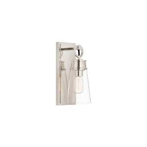 Wentworth Glass Wall Sconce - Elegant Dimmable Lighting, 1 Bulb, 60W, Nautical Style - 1 of 4