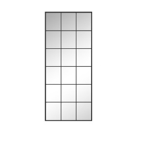 HomeRoots 69" Black Metal Framed Full Length Mirror - 1 of 4