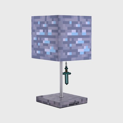 Minecraft Diamond Ore Table Lamp