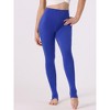 INSPIRE CHIC Women's Elastic Waistband Soft Gym Yoga Cotton Stirrup Pants Leggings - 3 of 4