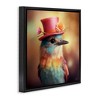 Stupell Industries Pastel Bird in Hat, 25" x 25" - 3 of 4