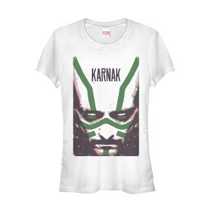 Juniors Womens Marvel Inhumans Karnak Stripes T-Shirt - 1 of 3