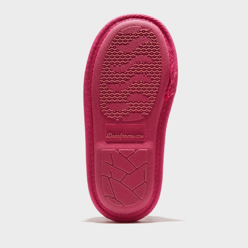 dluxe by dearfoams Kids' Good Vibes Slide Slippers - Hot Pink, 5 of 6