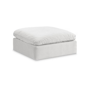 Meridian Furniture,Comfy Velvet Modular Ottoman - 1 of 4