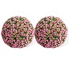 Set of 2 Decorative Topiary Balls,  Hanging Grass Ball，Artificial Topiary Flower Balls,  for Home Decor Indoor and Outdoor - 2 of 4