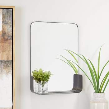Metal 1 Shelf Wall Mirror - CosmoLiving by Cosmopolitan