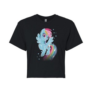 Women's - My Little Pony - Dash Star Fade Cropped Graphic T-Shirt - 1 of 4