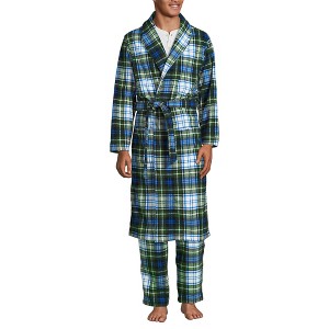 Lands' End Men's Fleece Robe - 1 of 3
