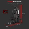COZONY Multifunctional Home Gym Machine with 150 Lbs Weight Stack, Leg Press, Pulley System & Preacher Curl Pad for Full Body Workout - 2 of 4